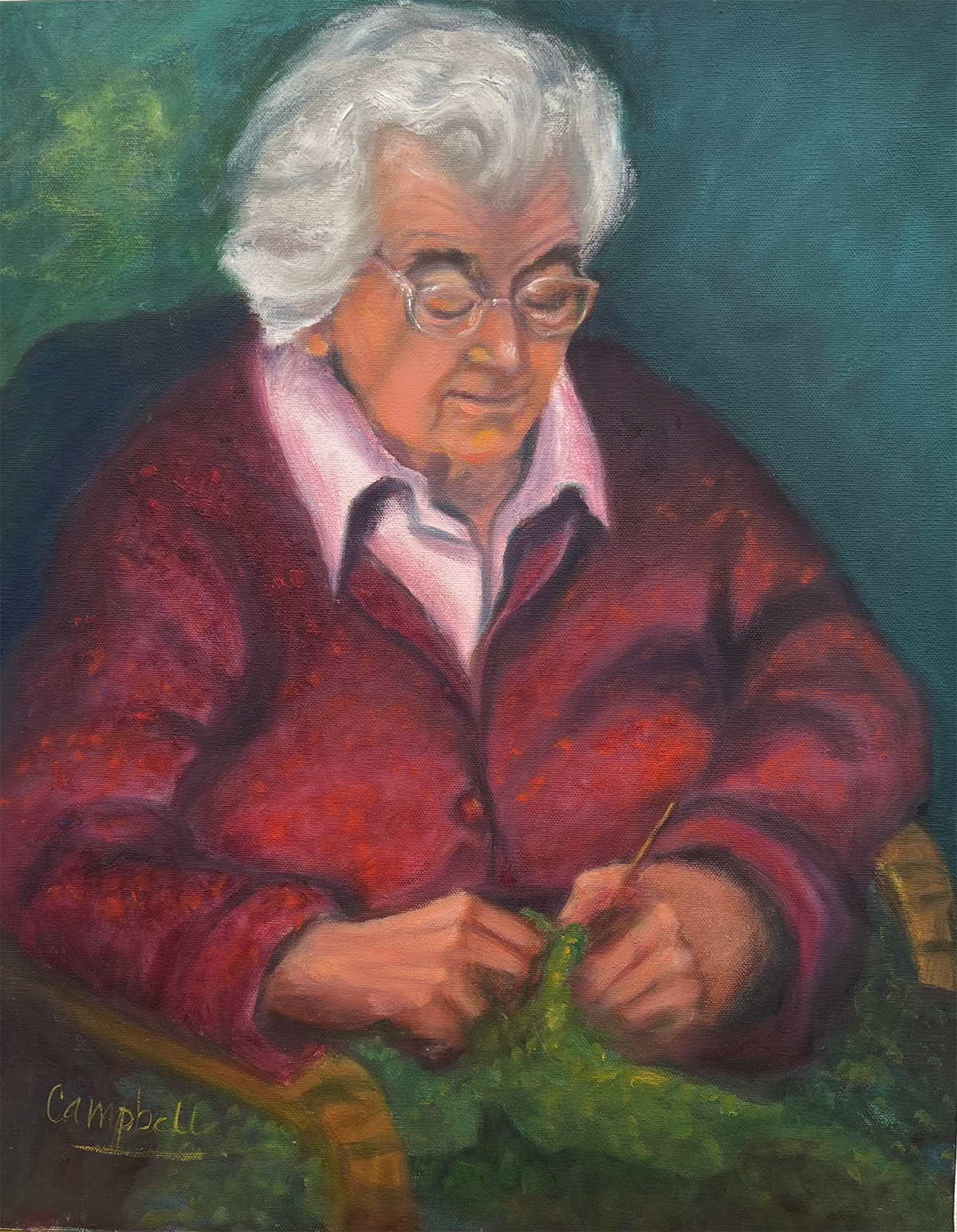 "The Gramma" - Original Oil on Canvas
