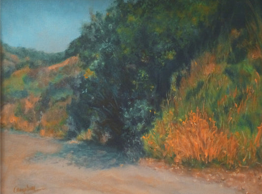 catalina Island stroll, landscape, en plein aire, realism, impressionism