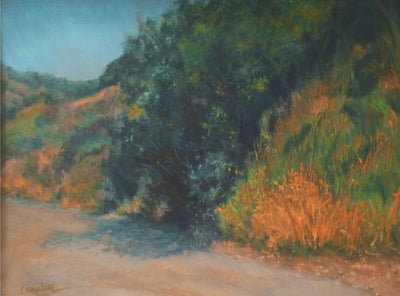 catalina Island stroll, landscape, en plein aire, realism, impressionism