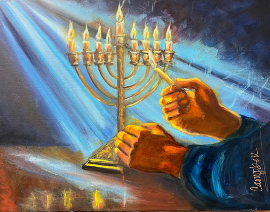 "Hosanna! Let the Light Shine In" - Giclee Canvas Print