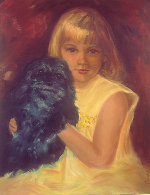 K. Marie and Friend - Oil on canvas