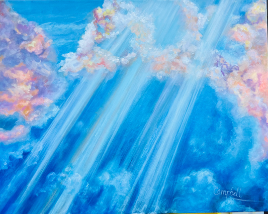 "The Light Shines in the Darkness" - Giclèe Canvas Print
