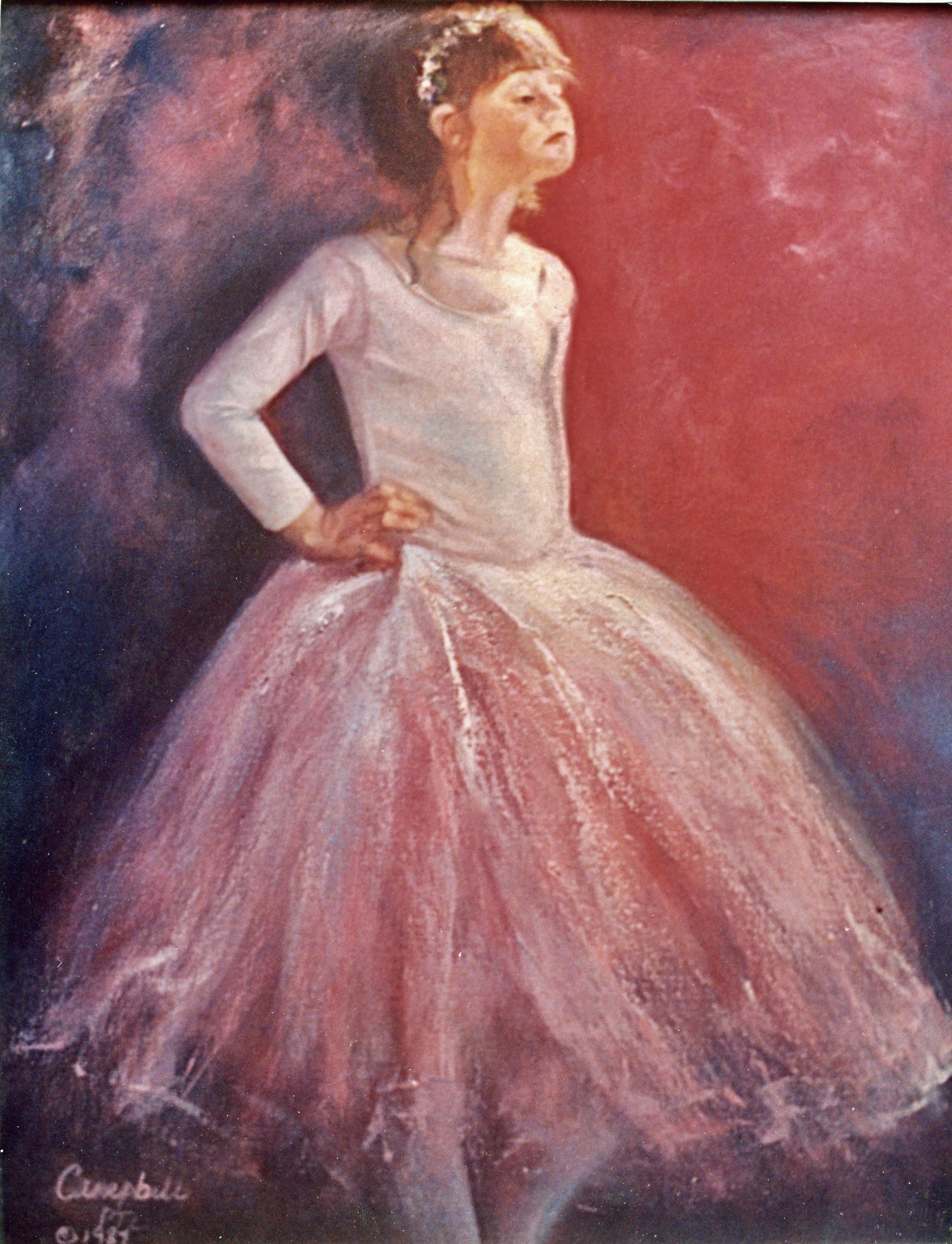 Little Ballerina 1  - Oil on canvas