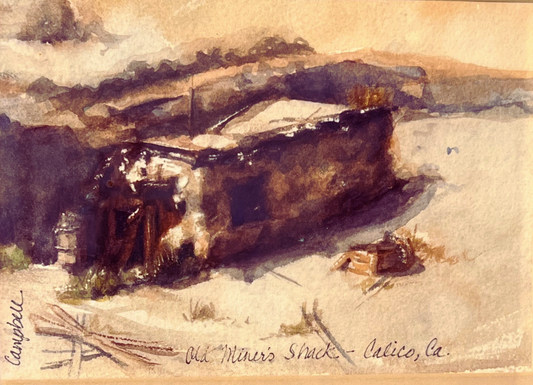 "Old Miner’s Shed "- Watercolor PRINT on Archival Paper